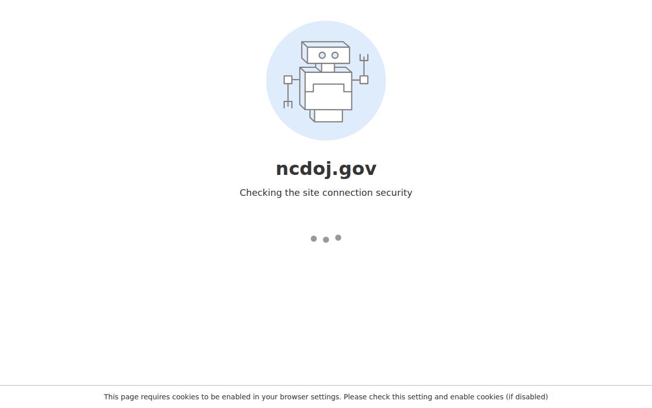 North Carolina phone directory listing of Attorney General complaint and robocall lines